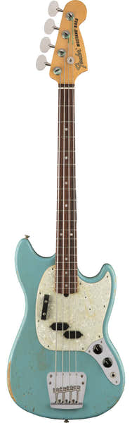 Fender Mustang Bass Signature Jmj RW Faded Daphne Blue