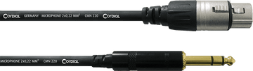 Câble Audio Jack Stéréo / XLR Femelle - 30 CM