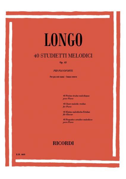 Longo A. - 4 Little Melodic Studies for Small Hands Without Octaves OP.43 - Piano