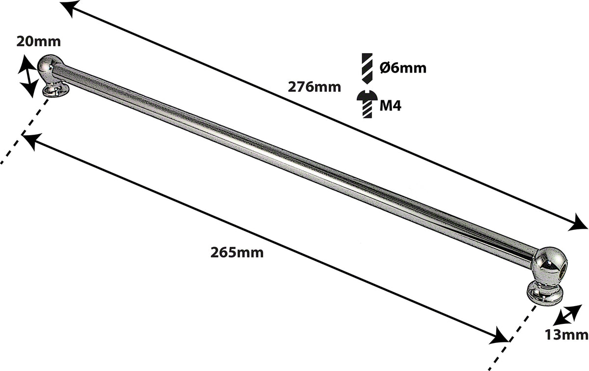 TL1D265 Coquille Tube 265mm Double Tirant (X1)
