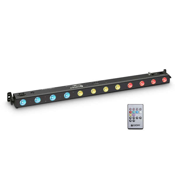 Cameo Tribar 200 Ir - Barre Led Tricolores (Rgb) 12 X 3 W Boitier Noir Avec Tlcommande Infrarouge