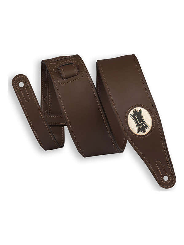 Cuir Vegan avec Logo Chanvre 6,4 Cm - Dark Brown