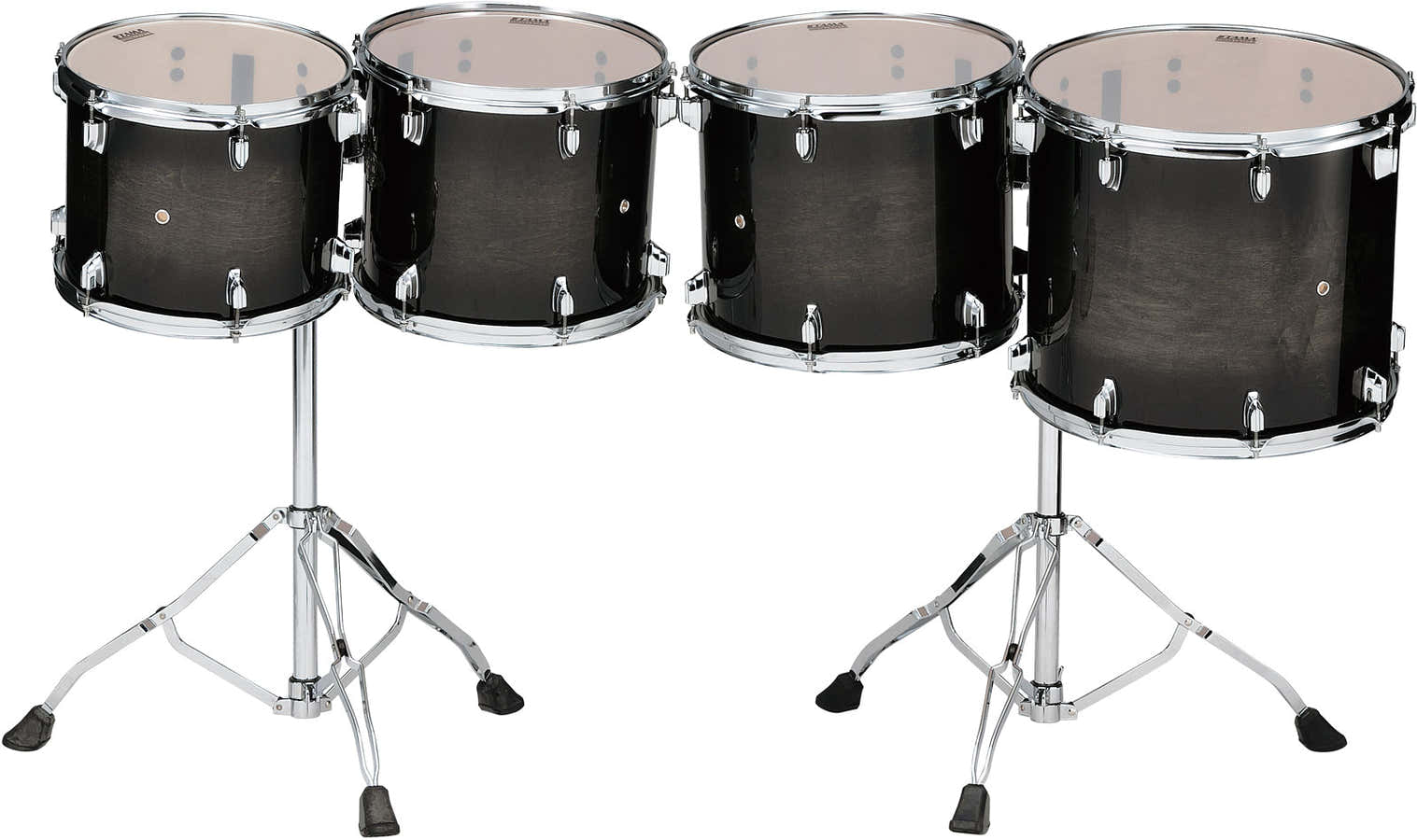 Set Tom De Concert LOW-pitched Transparent Black Burst