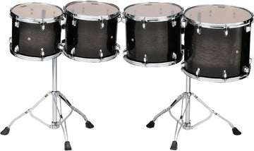 Set Tom De Concert LOW-pitched Transparent Black Burst