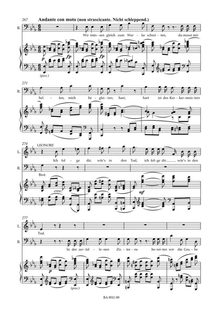 BEETHOVEN LUDWIG VAN - FIDELIO OP.72 - VOCAL SCORE