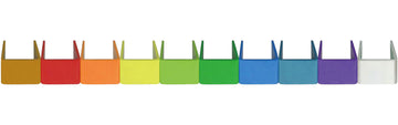 RH87 Lot de 10 Clips d'identification colorés