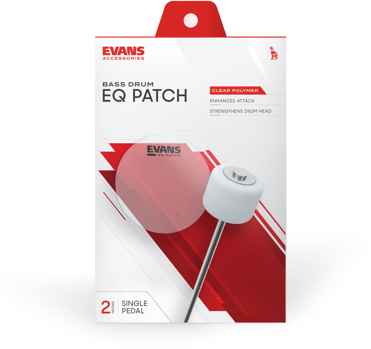 EQPC1 - Patch simple-pédale EQ plastique translucide
