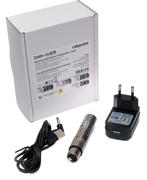 Algam Lighting DMX-WRB Récepteur DMX sans fil sur batterie