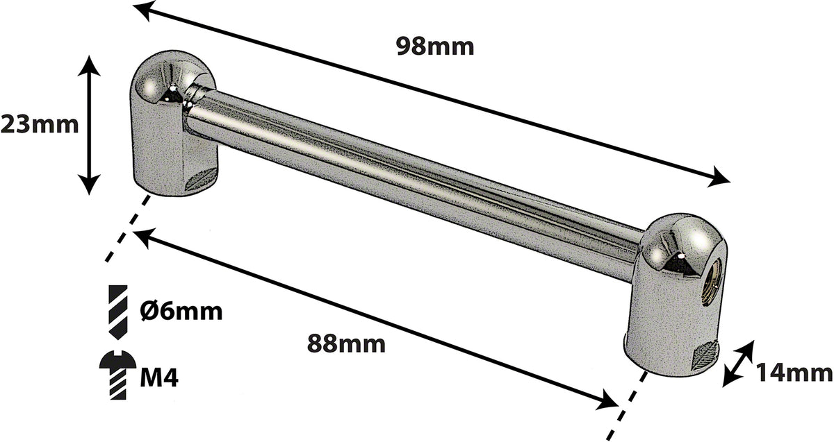 TL2D88 - Coquille Tube - 88mm - Double Tirant (X1)