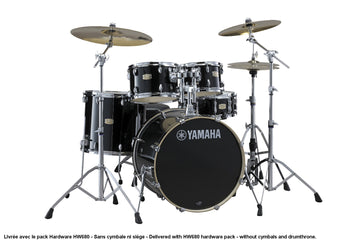 Stage Custom Birch Fusion 20 Raven Black + Pack HW680W