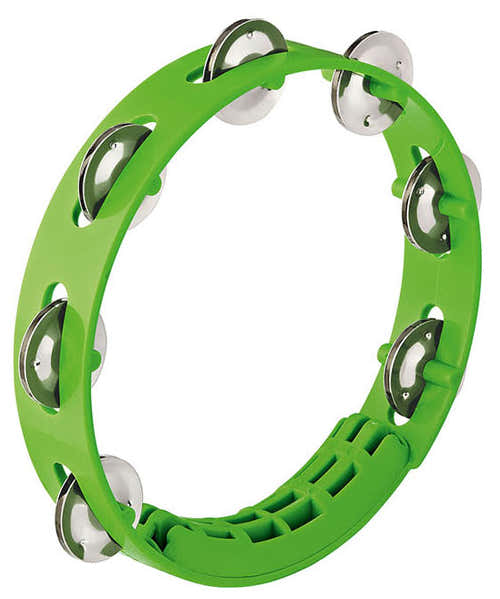 Nino Tambourin - 8" - 1 Rangee De Cymbalettes - Vert