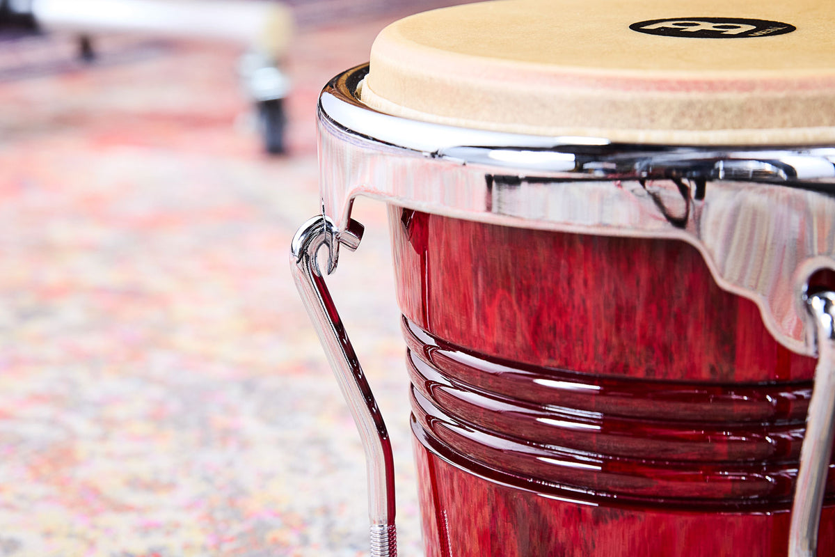 WB200WRP-CH - Marathon Exclusive Serie Bongo 6 3/4" Macho & 8" Hembra - Wine Red