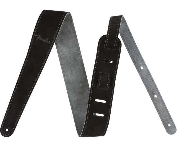 2" Suede Strap Black/Gray Reversible