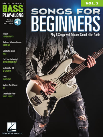 Songs For Beginners Hal Leonard Bass PLAY-along Vol.3