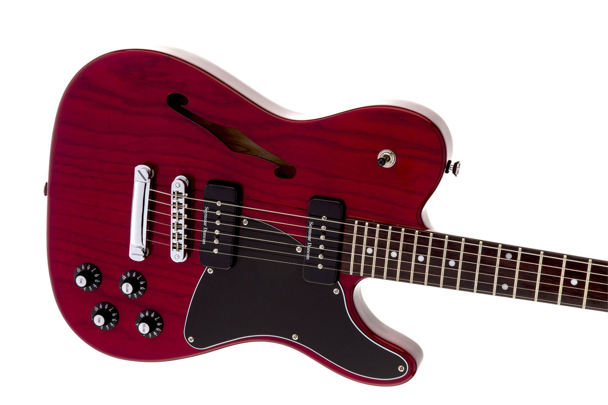 Telecaster JA-90 Thinline Signature Jim Adkins LRL Crimson Red Transparent