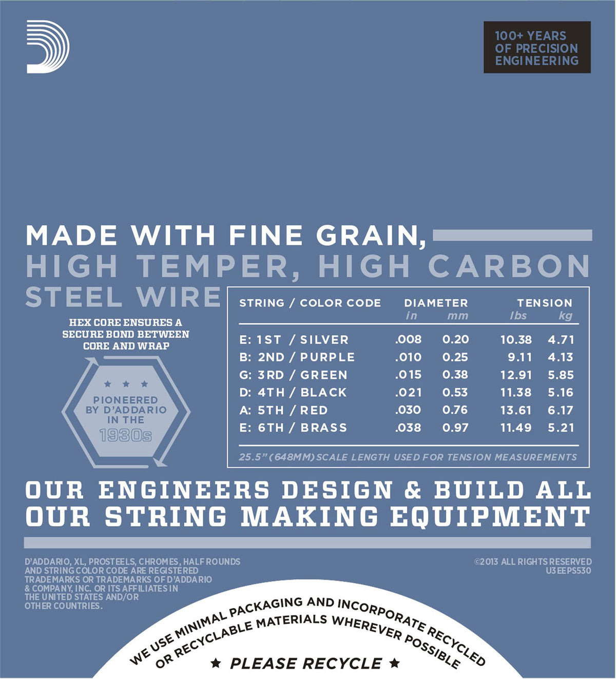 EPS530 Pro Steels Extra-Super Light 8-38