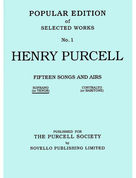 15 Songs And Airs Set 1 (Soprano Or Tenor)