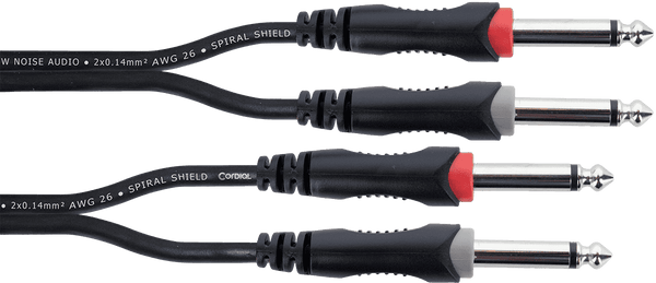 Câble Audio Double Jacks Mono 3 M