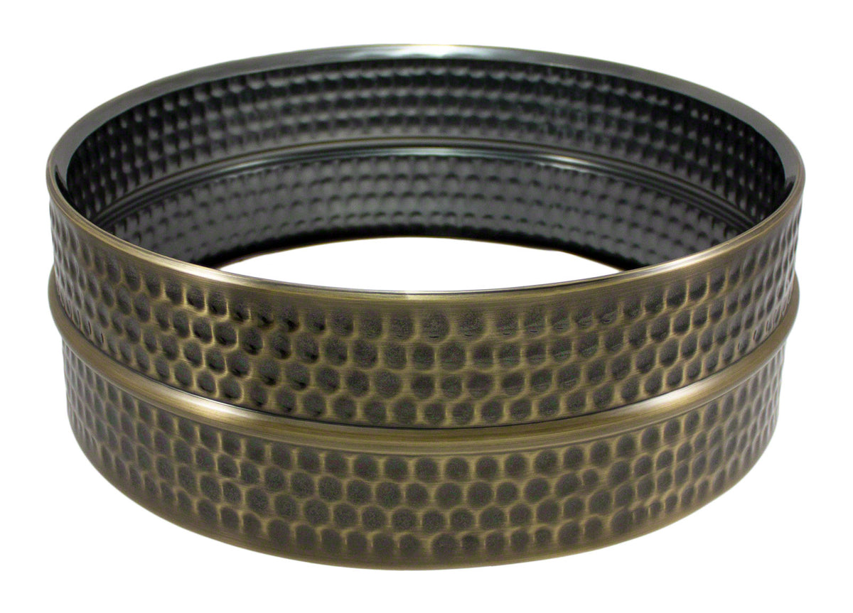 14X5 Fût Laiton Martelé Nickel Noir (brass)