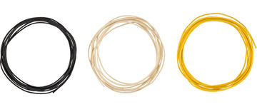Pure Vintage Cloth Wire 22 AWG 10? Black White Yellow