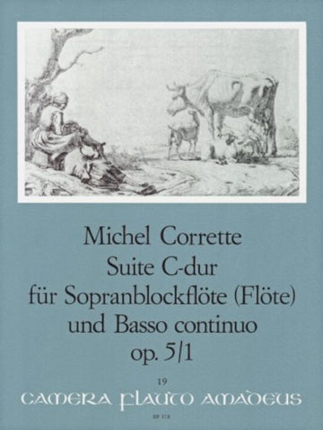 Corrette M. - Suite C-dur Op. 5/1 - FLB Soprano et BC