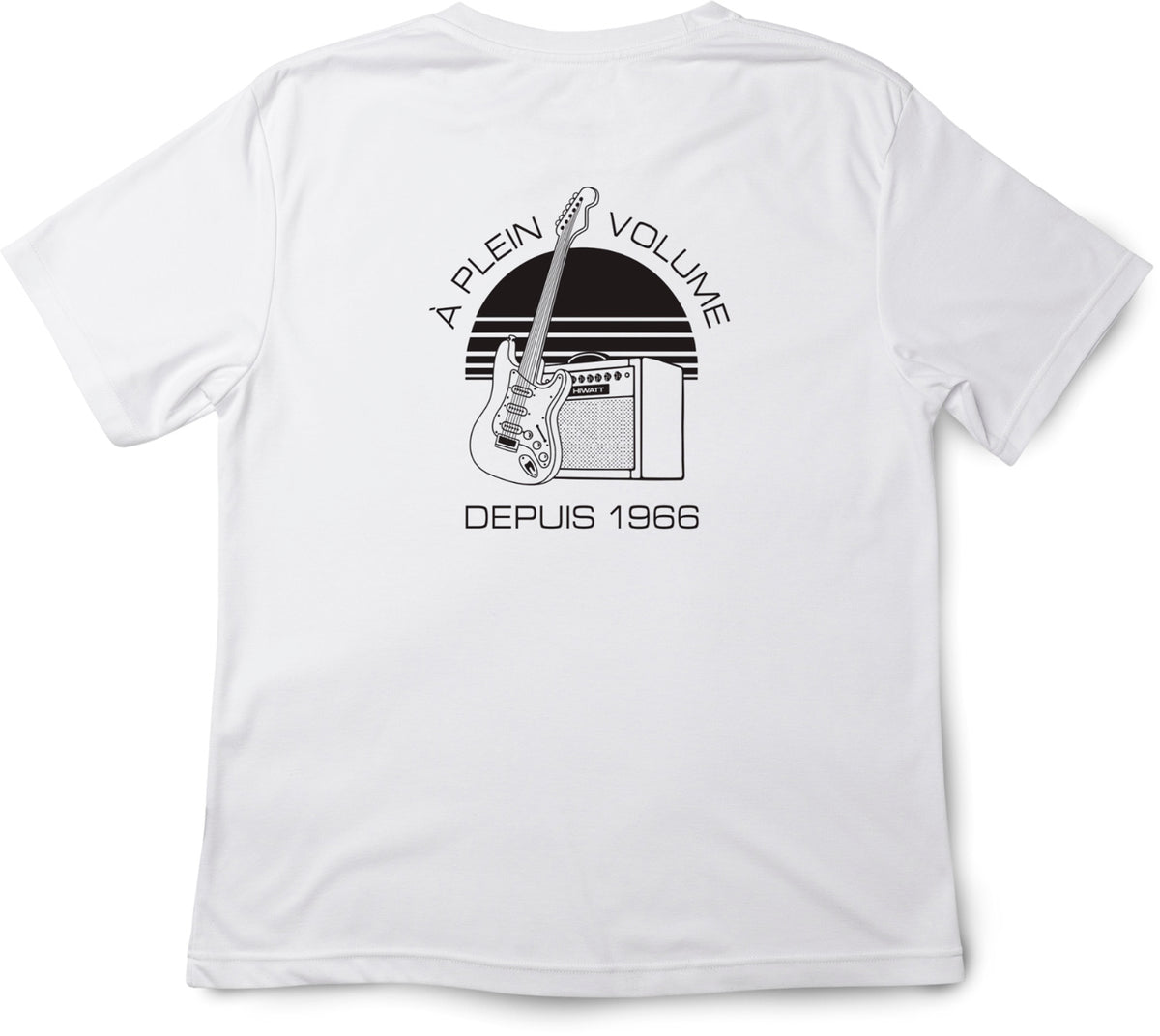 T-shirt Blanc Logo Classic Noir L