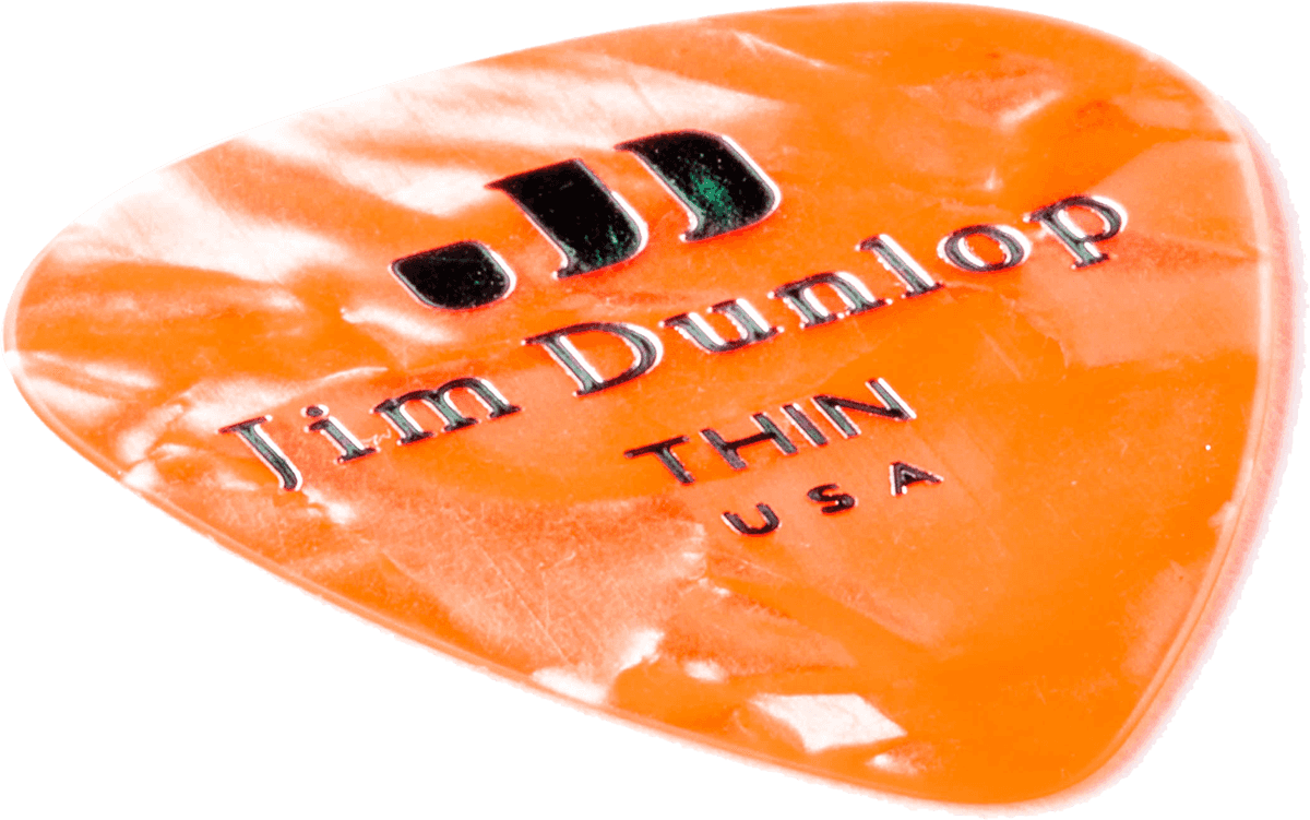 12 x Celluloid Perloid Orange Thin