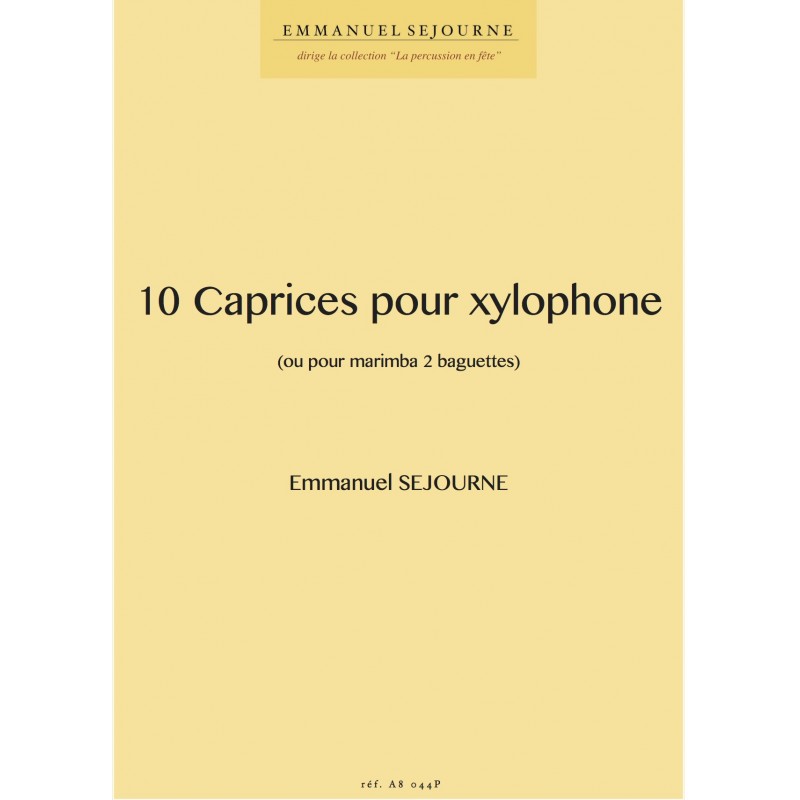 Alfonce Production Sejourne E. - 10 Caprices Pour Xylophone
