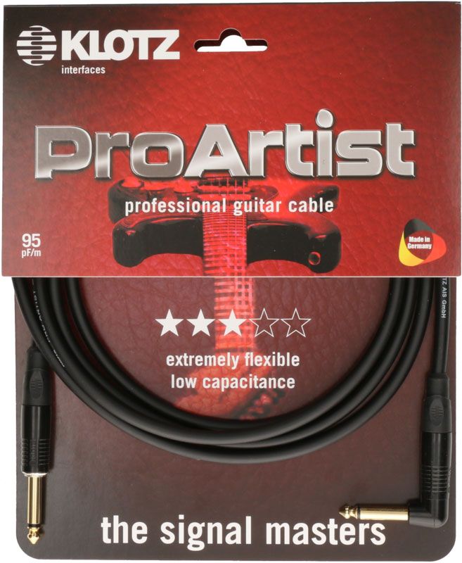 Pro Artist Câble Instr. 9M Jack Mono - Jack Mono Coudé