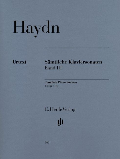 Haydn J. - Complete Piano Sonatas Volume Iii